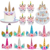 Cyuan Unicorn Birthday Cartoon Toppers Decoration Kids Wrappers