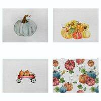 【JH】 Pumpkin Cotton Placemat Table Wholesale Cross-border Sales Food Insulation Napkin