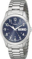 Timex Mens South Street Sport Watch Silver-Tone/Blue