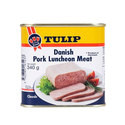 สินค้ามาใหม่! ทิวลิป เนื้อหมูลันเชิ้นมีท 340 กรัม TULIP Danish Pork Luncheon Meat 340 g ล็อตใหม่มาล่าสุด สินค้าสด มีเก็บเงินปลายทาง