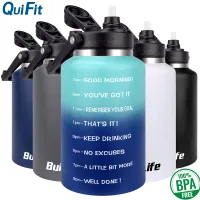 QuiFit Stainless Steel Water Bottle 2000ml 304 Vacuum Cup Double Wall Insulation Hot and Cold Thermos Flasks Coffee Drinking Portable Bottle Thermal Cup Mug Water Container Tumbler