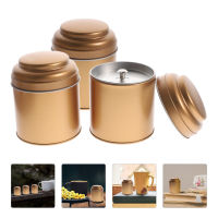 Mlinstudio 3PCS Tea Tin Tin Canisters Candle Candle Loose Loose Leaf Tea Tins Portable Airtight Canisters