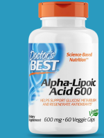 Doctors Best, Alpha Lipoic Acid, 600 mg., contains 60 capsules made from vegetables.