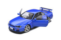 1999 Nissan Skyline GT-R (R34) Azul Bayside 1:18 Solido