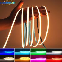 【CW】 FOB COB Strip 12V 24V 5mm 8mm 10mm Width  RA Led Tape Bar Pink