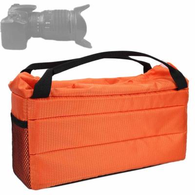 กระเป๋าใส่ภาพกระเป๋ากล้องเสริมกล้อง DSLR พาร์ทิชันป้องกันเคสพร้อมฝาปิดและที่จับกระเป๋าสอดกล้อง Zaino Fotografico