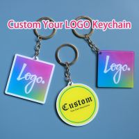 Custom Logo Keychain Personalized Arcylic Key Chain Photo Customized Anime Charms Keyring Company for Promotional Gifts