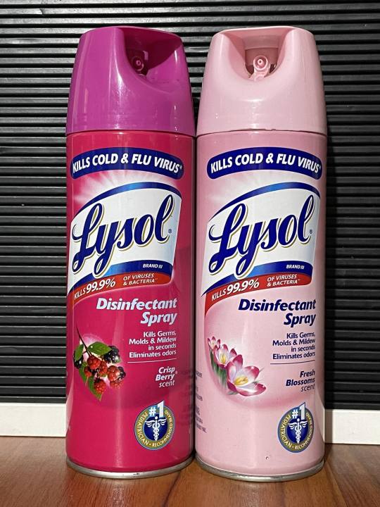 Lysol Disinfectant Spray Crisp Berry Fresh Blossom Scent 340g Lazada Ph 6685