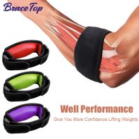 BraceTop 1PC Tennis Elbow Brace for Tendonitis,Forearm Pain,Golf Elbow Support,Arm Strap Band with Compression Pad for Men Women