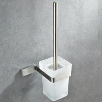 ✆ Free Shipping Stainless Steel Toilet Brush Holder Bathroom Accessories WC Brush With A Long Handle For Home