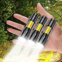 2023▪ Built In Battery Zoom Focus Mini Led Flashlight Torch Lamp Lantern 2000Lumen Adjustable Outage Penlight Waterproof Led Light