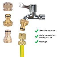 Brass Tap Quick Connector 1/2" 3/4“ Male Female Nipple Faucet Nozzle Hose Coupling Adapter Garden Hose Repairing Accessory Watering Systems Garden Hos