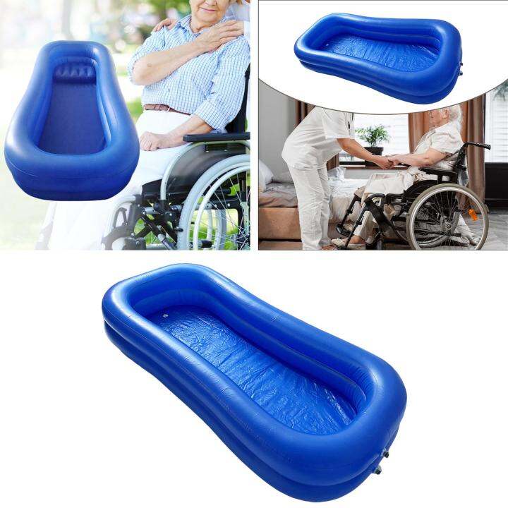 Inflatable Bathtub Foldable Bath In Bed Assist Aid Body Washing Basin