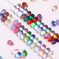 6x9mm Water Drop Shape Czech Glass Beads Crystal Loose Beads For DIY Jewelry Making Crafts Necklace Bracelet Charm Accessories Beads