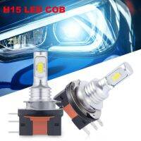 2Pcs H15 LED Bulb Car Headlight Driving Running Light 12-24V 6500k 6000LM White Auto Lamp For BMW 2 Series 2014 Adhesives Tape