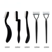 Stainless Steel Needle Eyebrow Comb Eyelashes Plastic Handle Eyebrow Comb Eyelash Brush False Eyelash Comb Makeup Tools Makeup Brushes Sets