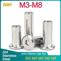 5/ 10/ 20 Buah M3 M4 M5 M6 M8 304 Stainless Steel Besar Datar Hex Hexagon Soket Kepala Keling Konektor Masukkan Bersama Lengan Topi Kacang