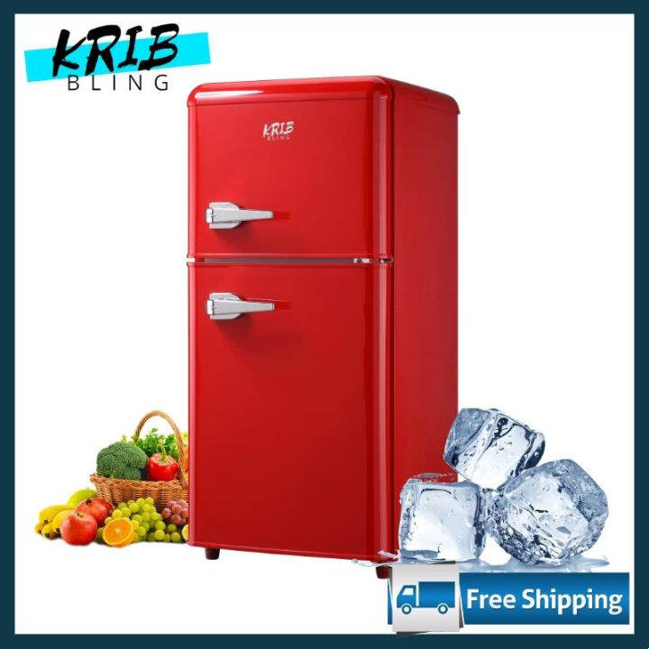 KRIBBLING Inverterre Frigerator With Freezer 80L Small Refrigerator
