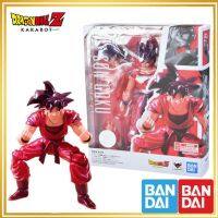 ของเล่นอนิเมะ5.5นิ้ว BANDAI SHF ดราก้อนบอล Z Goku Kaiouken โมเดลของเล่นสำหรับเด็กของขวัญเพื่อน