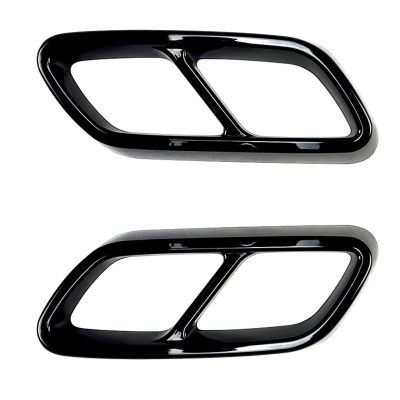 For Mercedes-Benz C-Class W206 C200 C260 C300 2022+ AMG Car Tail Throat Exhaust Pipe Muffler Tip Cover ABS