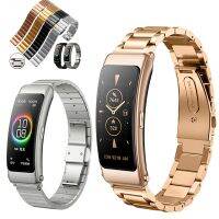 [ladies jewelry]สแตนเลสสตีลสำหรับ HUAWEI TalkBand B6Talk Band B6สาย MetalWristband เครื่องมือ