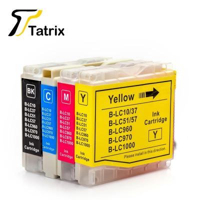 compatible  LC10 LC37 LC51 LC57 LC960 LC970 LC1000 Ink Cartridge For Brother DCP-130C 135C 150C 153C 155C 157C