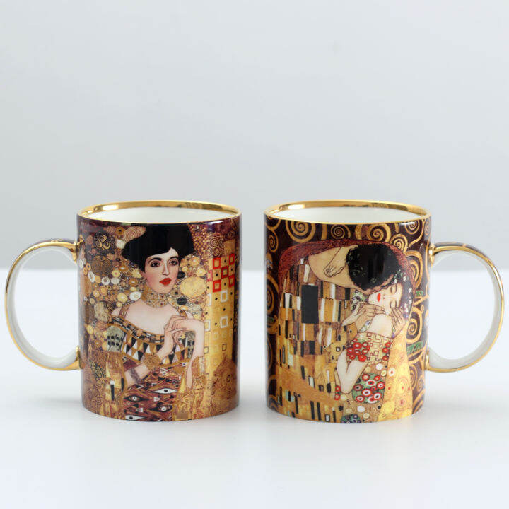 klimt-kiss-porcelian-mugs-coffee-cups-with-spoon-gustav-klimt-bone-china-wedding-birthday-present-office-drinkware