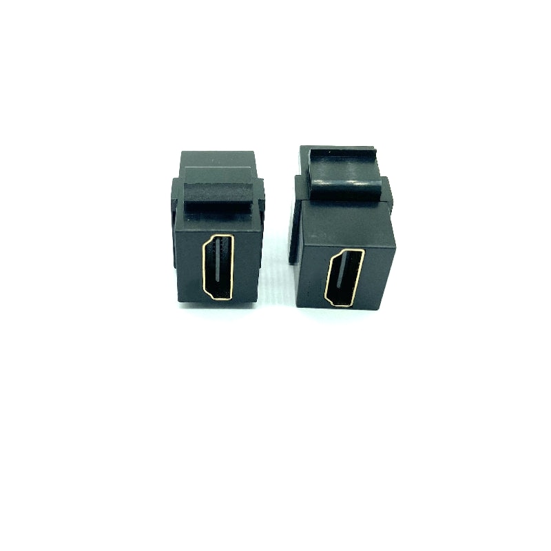 1.4 and 2.0 compatible HDMI keystone coupler right angle/90 Degree 