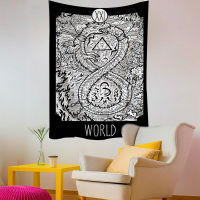 Grim Reaper Demon Mysterious Tarot Magic Legend Witchcraft Tapestry Aesthetic Wall Hanging Macrame Boho Decor Tapestry