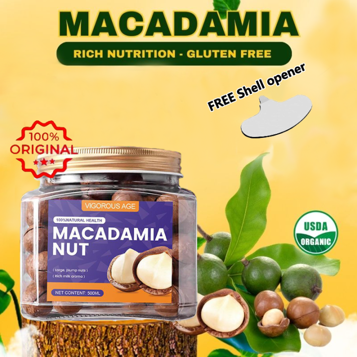 Large cans 500g macadamia nuts roasted macadamia nuts Healthy Food Rich