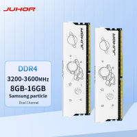 Juhor Desktop Memory DDR4 8GB 16GB 3200MHz 3600MHz 16GBX2 8GBX2ใหม่ DIM Memory Rams