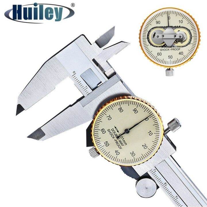 Double Way Shock Proof Metal Dial Calipers 0.01 High Resolution