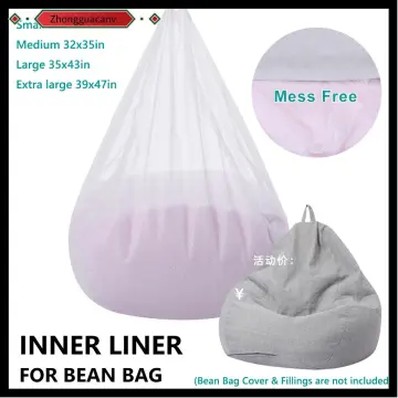 OTAUTAU 2/3/4/5/6/7ft Pouf Insert Liner Cover Bean Bag Chair EPS