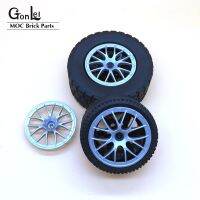 4-8Pcs/Lot High-Tech Parts 58088 Wheels Cover 7 Spoke with Axle Hole - 56mm D. Blocks DIY Toys fits for 44772 44771 Cars Wheels Building Sets