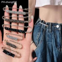 6Pcs Detachable Metal Pins Fastener Pants Pin Retractable Button Sewing-Free Buckles for Jeans Perfect Fit Reduce Waist