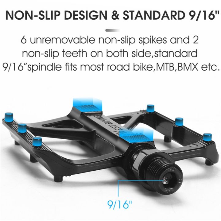 ultralight-seal-bearings-bike-pedals-anti-slip-mtb-mountain-road-bicycle-pedals-9-16-quot-aluminum-alloy-cycling-pedals-accessories