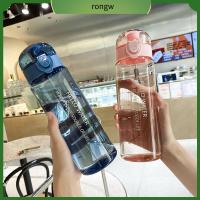 RONGW 780ml โรงยิม แบบพกพา พลาสติก ขวดน้ำกีฬา ขวดน้ำดื่ม ถ้วยดื่ม กันรั่ว