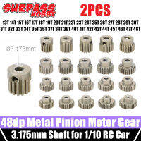 เกินงานอดิเรก 2pcs 48dp Metal Pinion Motor Gear Aluminium 11T 13T 15T 17T 18T 19T 20T 22T 24T 28T 30T 3.175mm for 1/10 RC Car-final1