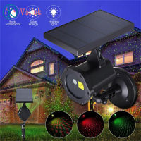 Valink ไฟโปรเจคเจอร์คริสต์มาสกลางแจ้งไฟโปรเจคเตอร์ LED พลังงานแสงอาทิตย์ Xmas RGB Moving Star โคมไฟสนามหญ้าใหม่