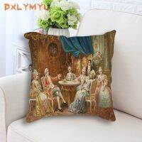 【hot】﹍▬▦ European character decorative pillowcase 45x45 oil painting print throw pillow case