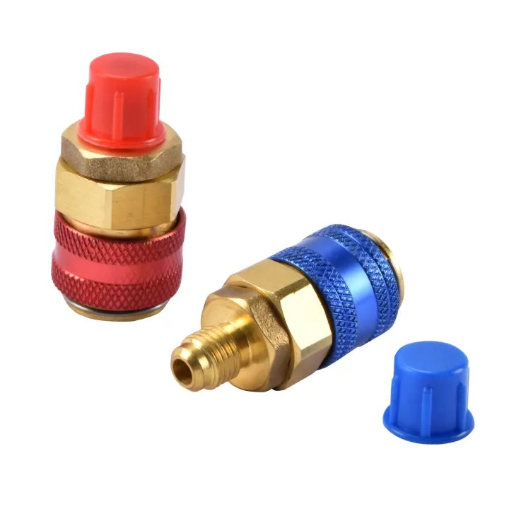 R134A R1234yf Refrigerant Quick Fitting Air Conditioning Adapter Brass ...