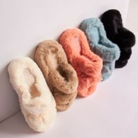 Ahalf - Double strap fluffy slippers สลิปเปอร์ขนฟูนุ่มนิ่มแบบสวม