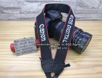 สายคล้องกล้อง Canon EOS Digital งานปัก โลโก้ Canon EOS อย่างดี มือ 1 ราคาถูก