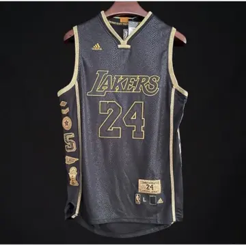 Men's Los Angeles Lakers Kobe Bryant #24 Black Commemorative