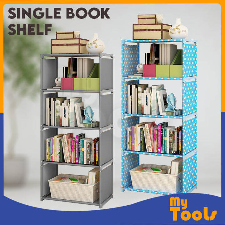 Mytools Korean DIY Book Storage Shelf 5 Tier with 4 Columns Bookcase
