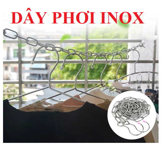 Dây Phơi Quần Áo Thông Minh, Dây Phơi Đồ Treo Móc Quần Áo Inox 3Mm, Dây  Treo Đồ Đa Năng | Lazada.Vn