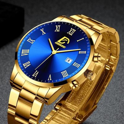 （A Decent035）นาฬิกาแฟชั่นผู้ชายปฏิทินมินิมอลนาฬิกาข้อมือผู้ชาย BusinessWatch Relogio Masculino
