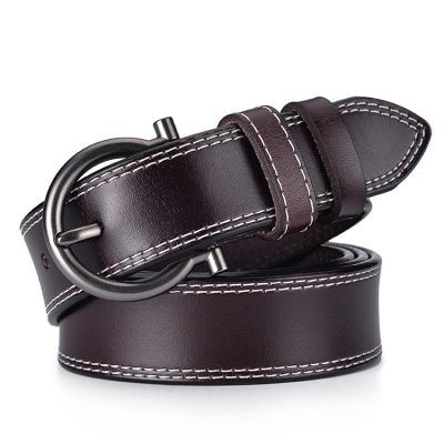 New hot belt cowhide ms pin buckle leather contracted fashion han edition decorative belts ✤