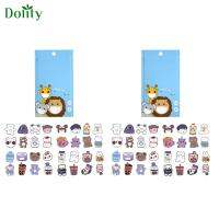 Dolity สติกเกอร์กลิ่นผลไม้การ์ตูนสำหรับมาส์กหน้า64ชิ้นใช้งานง่ายสำหรับเด็ก