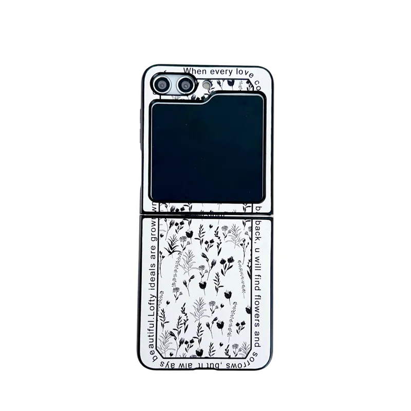 For Samsung Galaxy Z Flip 5 Flip 4 Flip3 Cute Pattern Soft Shockproof Phone  Case